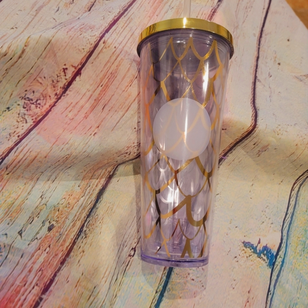 Starbucks gold mermaid cup